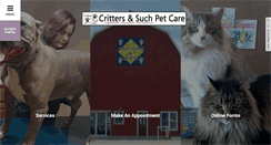 Desktop Screenshot of critterspetcare.com